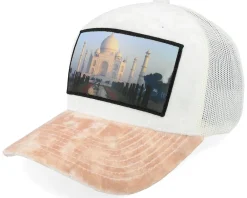 Trucker-Calza Pennello Taj Mahal Velvet /Peach/Ivory A-frame Trucker - White