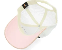 Trucker-Calza Pennello Taj Mahal Velvet /Peach/Ivory A-frame Trucker - White
