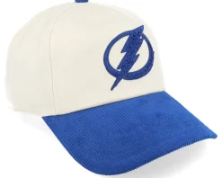 Adjustable-American Needle Tampa Bay Lightning Burnett Cream/Royal A-frame Adjustable - White