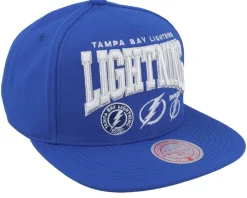 Snapback-Mitchell & Ness Tampa Bay Lightning Champ Stack Navy Snapback -