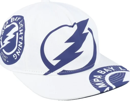 Best Mitchell & Ness Tampa Bay Lightning In Your Face Deadstock Snapback - White