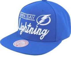 Snapback-Mitchell & Ness Tampa Bay Lightning Retro Lock Up Snapback - Blue