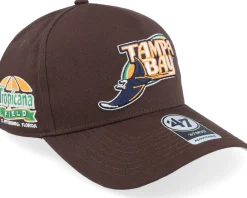 Best 47 Brand Tampa Bay Rays Coops Dua Sure Shot Mvp Dt Brown Adjustable -
