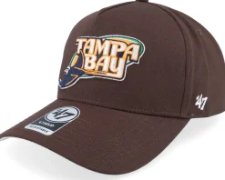 Best 47 Brand Tampa Bay Rays Coops Dua Sure Shot Mvp Dt Brown Adjustable -