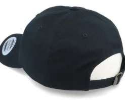 Dad Cap-Iconic Tasty Burger Organic Dad Cap Black Adjustable -