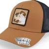 Trucker-Looney Tunes Taz Caramel/Black Trucker -