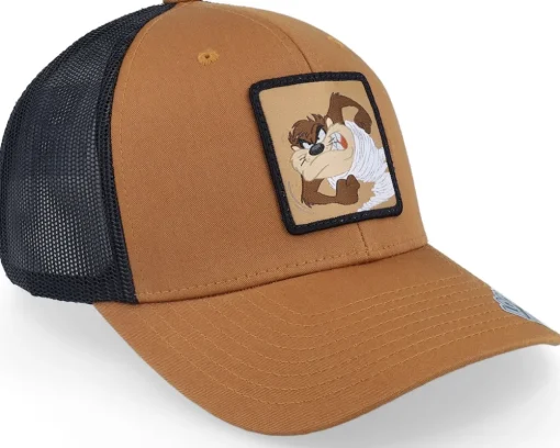 Trucker-Looney Tunes Taz Caramel/Black Trucker -