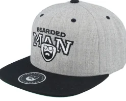 Snapback-Bearded Man Team BM Grey/Black Snapback -