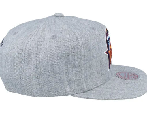 Best Mitchell & Ness Team Heather 2.0 Grey Heather Snapback -