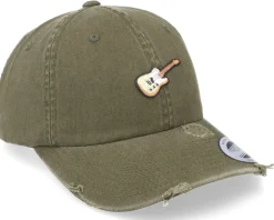 Dad Cap-Abducted Tele Guitar Patch Olive Destroyed Dad Cap