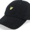 Dad Cap-Lyle & Scott Terry Towelling Baseball Cap Jet Black Dad Cap -