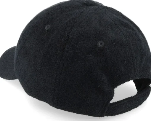 Dad Cap-Lyle & Scott Terry Towelling Baseball Cap Jet Black Dad Cap -