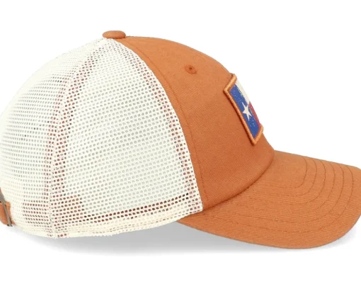 Trucker-American Needle Texas Ballpark Mesh Ivory-desert Trucker - Orange