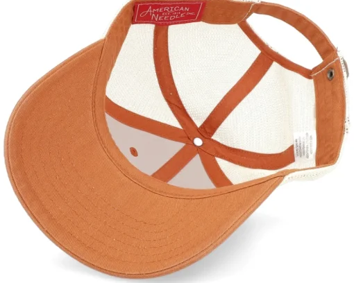 Trucker-American Needle Texas Ballpark Mesh Ivory-desert Trucker - Orange