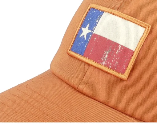 Trucker-American Needle Texas Ballpark Mesh Ivory-desert Trucker - Orange