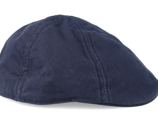 Outlet Stetson Texas Cotton 2 Navy Flat Cap -