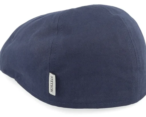 Hot Stetson Texas Cotton Navy Flat Cap -