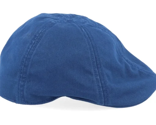Sale Stetson Texas Cotton Navy Flat Cap -
