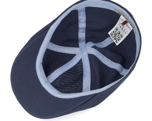 Hot Stetson Texas Cotton Navy Flat Cap -