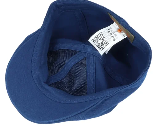 Sale Stetson Texas Cotton Navy Flat Cap -