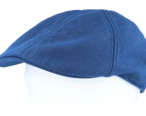 Sale Stetson Texas Cotton Navy Flat Cap -