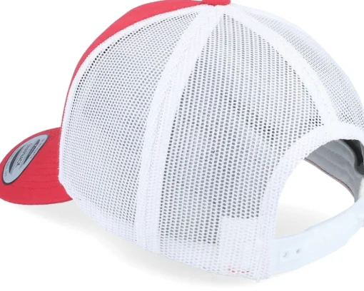 Best Iconic Texas 3d Retro Red/White A-frame Trucker -
