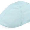 Flat Caps-Stetson Texas Delave Organic Cotton Dusk Blue Flat Cap -