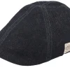 Outlet Stetson Texas Denim Black Flat Cap -