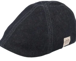 Outlet Stetson Texas Denim Black Flat Cap -