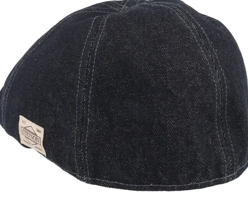 Outlet Stetson Texas Denim Black Flat Cap -