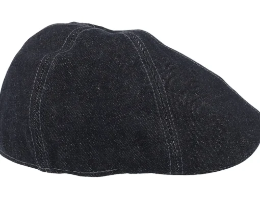 Outlet Stetson Texas Denim Black Flat Cap -