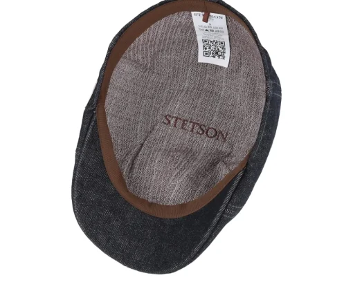Outlet Stetson Texas Denim Black Flat Cap -