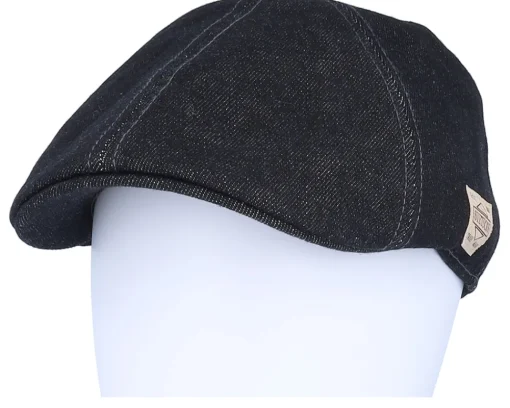 Outlet Stetson Texas Denim Black Flat Cap -