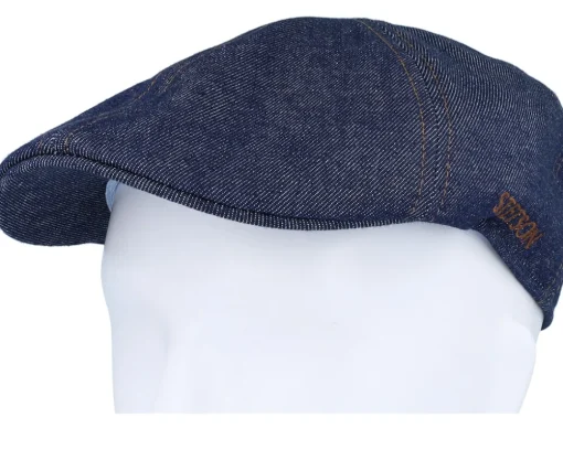 Best Stetson Texas Denim Sustainable Blue Flat Cap -
