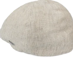 Flat Caps-Stetson Texas Linen Beige Flat Cap -