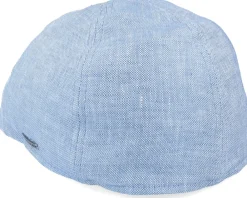 Flat Caps-Stetson Texas Linen Blue Flat Cap -