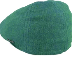 Online Stetson Texas Linen Herringbone Green Flat Cap -