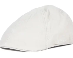 Flat Caps-Stetson Texas Organic Cotton Beige Flatcap -