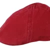 Fashion Stetson Texas Organic Cotton Burgundy Flat Cap -