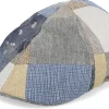 Flat Caps-Stetson Texas Patchwork Patchwork Flat Cap -