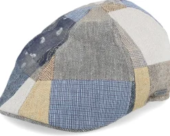 Flat Caps-Stetson Texas Patchwork Patchwork Flat Cap -