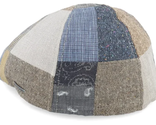 Flat Caps-Stetson Texas Patchwork Patchwork Flat Cap -