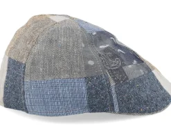 Flat Caps-Stetson Texas Patchwork Patchwork Flat Cap -