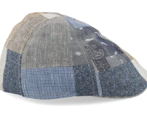 Flat Caps-Stetson Texas Patchwork Patchwork Flat Cap -