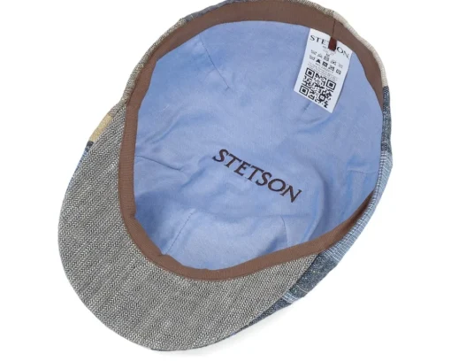 Flat Caps-Stetson Texas Patchwork Patchwork Flat Cap -