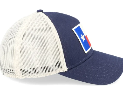 Trucker-American Needle Texas Twill Valin Patch Ivory Navy/White Trucker -