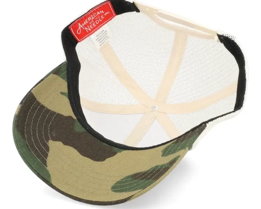 Trucker-American Needle Texas Twill Valin Ptch Ivory Camo Trucker -