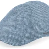 Online Stetson Texas Virgin Wool/Linen Blue Flat Cap -
