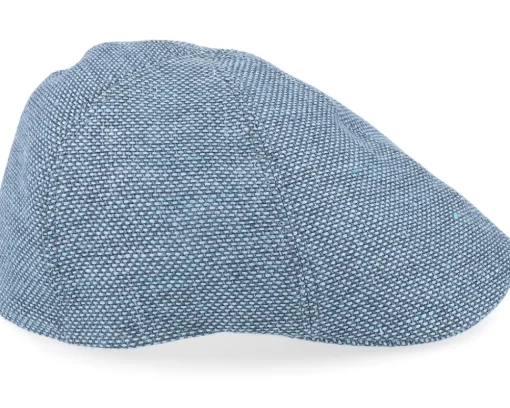 Online Stetson Texas Virgin Wool/Linen Blue Flat Cap -