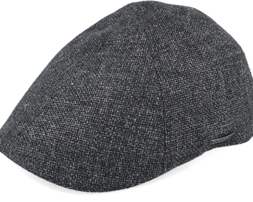 Fashion Stetson Texas Virgin Wool/Linen Grey Flat Cap -